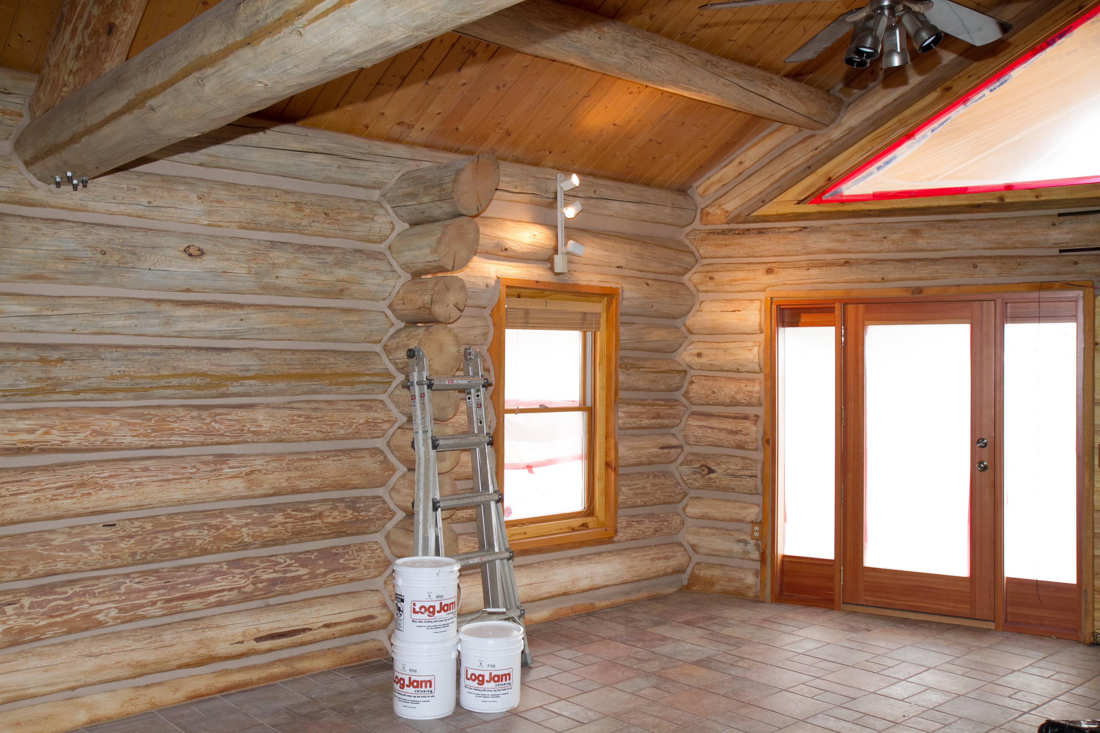 Interior Log Home Finishing Colorado