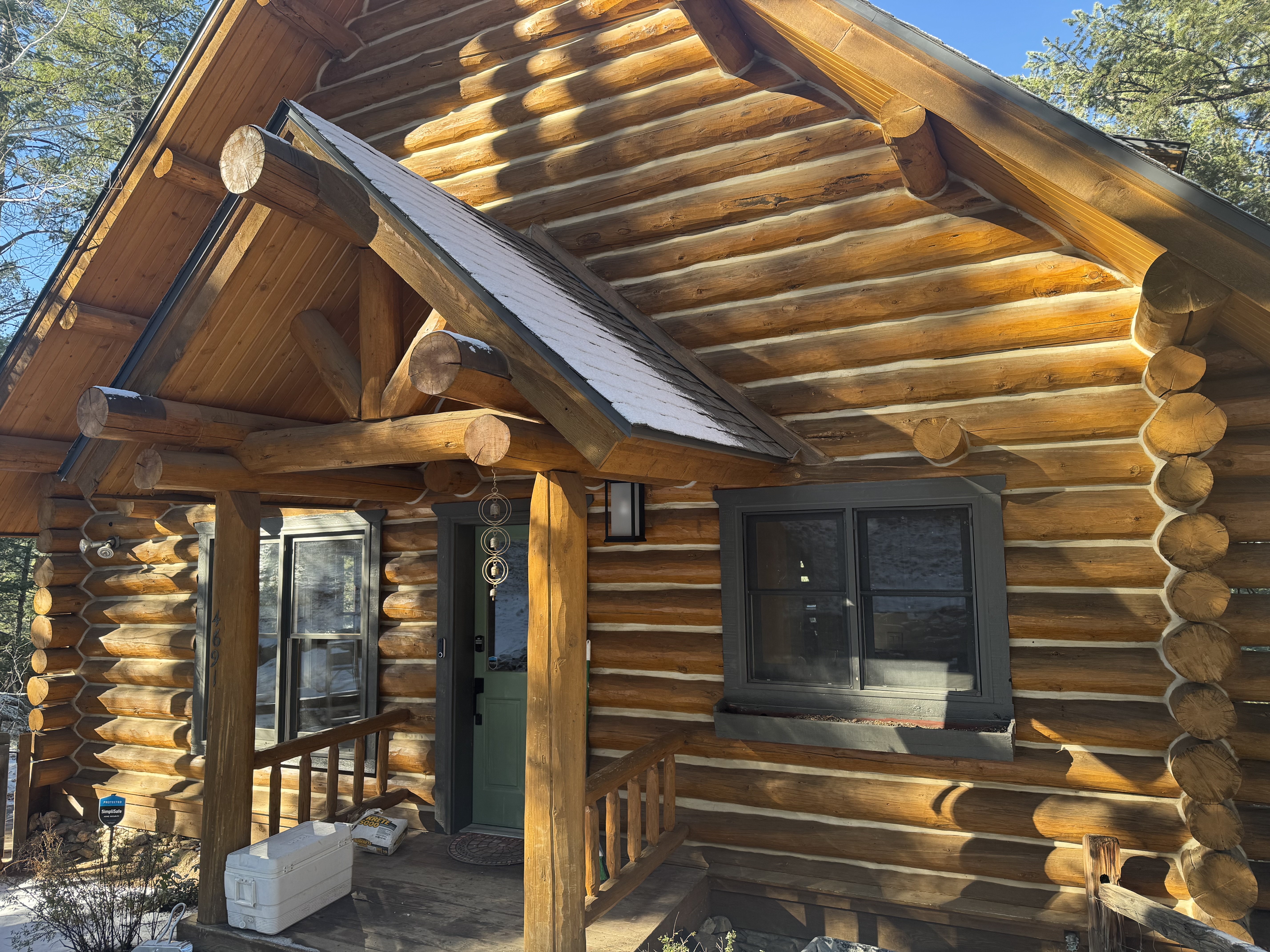 Inspecting and Repairing the Foundation of a Historic Log Cabin